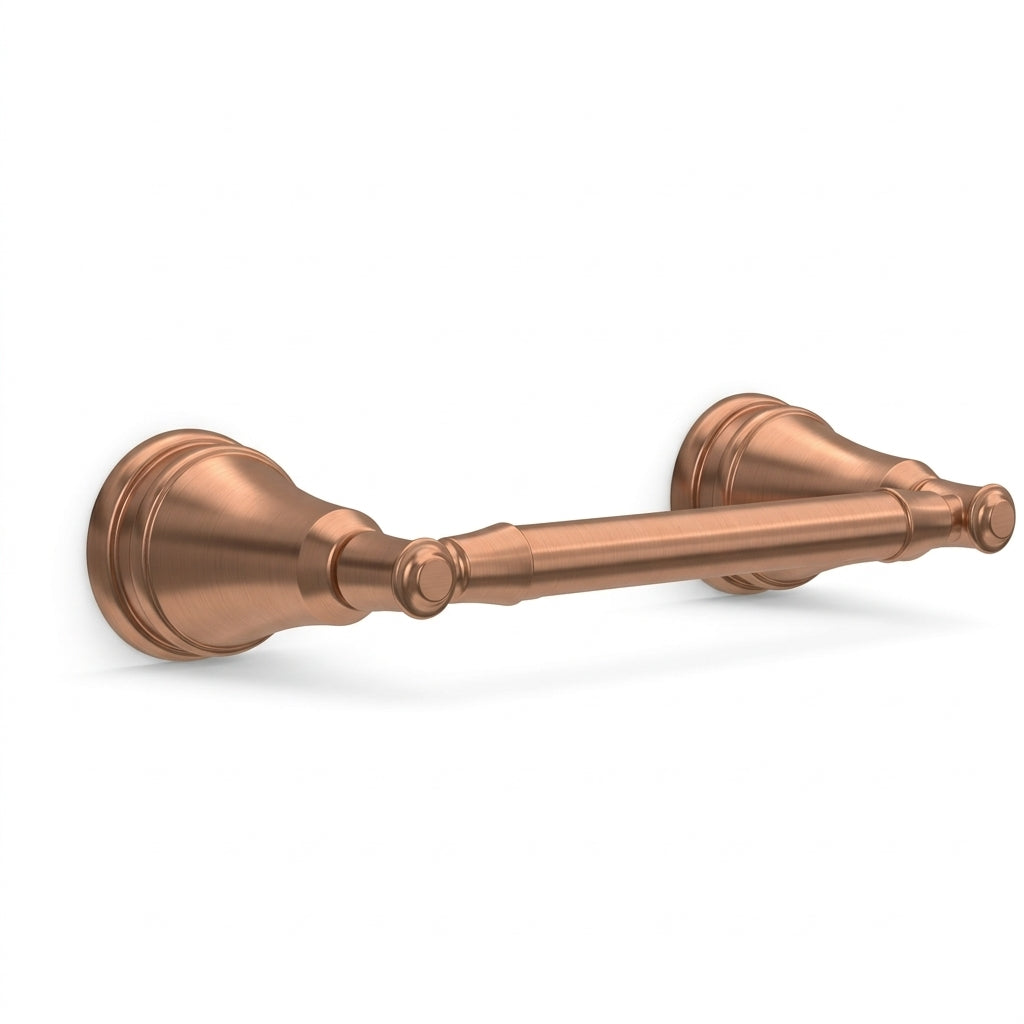 Vintage Brushed Copper Wall-Mounted Towel Bar