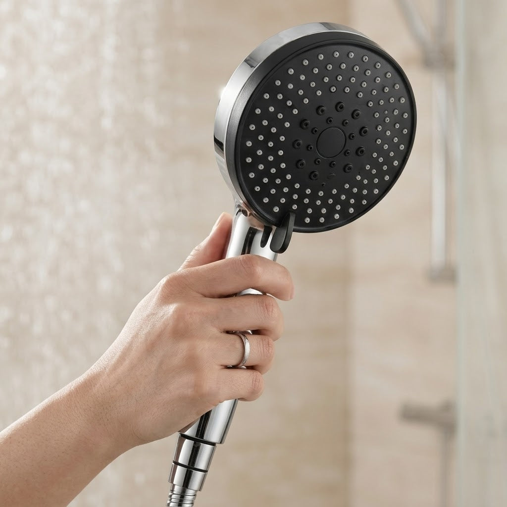 Square Rainfall Shower Head and Handheld Shower Combo Set