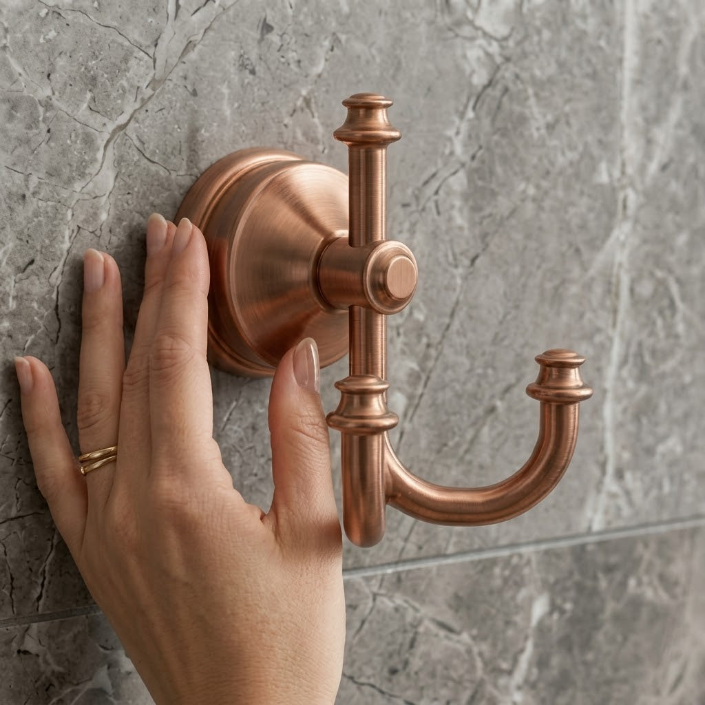 Vintage Brushed Copper Wall Hook