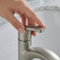 Modern Brushed Nickel Single-Handle Bathroom Faucet
