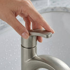 Modern Brushed Nickel Single-Handle Bathroom Faucet