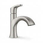 Modern Brushed Nickel Single-Handle Bathroom Faucet